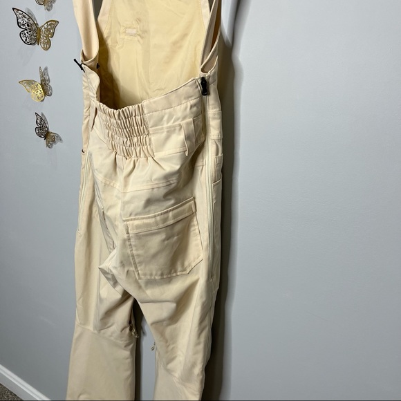 🦋🌙 BURTON | Cream Overall Snowboard Ski or Snow Bibs Pants SOLD - Picture 13 of 16